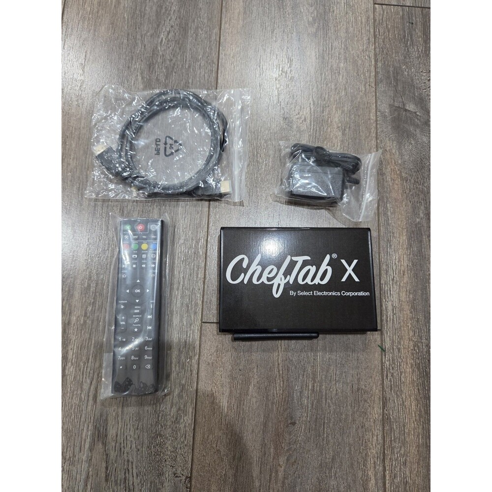 ChefTab X KDS Kitchen Display Controller Restaurant POS HDMI Remote Power Cable